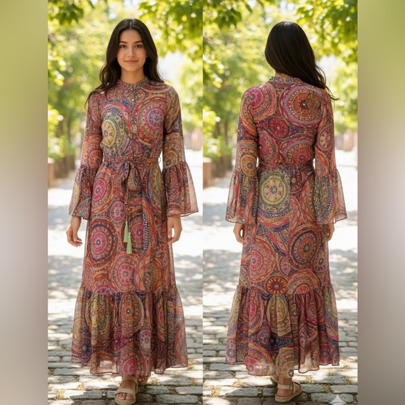 Alexis Dresses & Skirts - ✨HOST PICK✨ ALEXIS Charisma Maxi Dress in Mystic Paisley Print Flounce